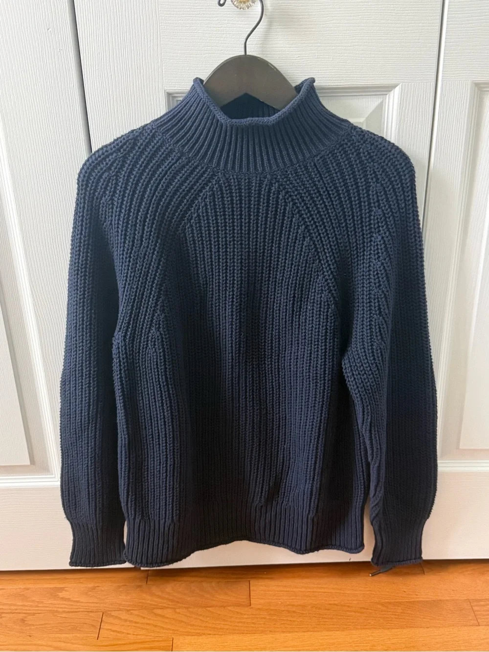 J.Crew Relaxed Roll Neck Sweater in Navy